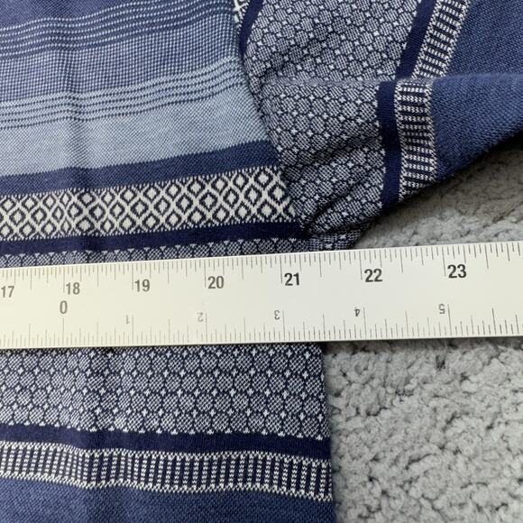 Classics by Palmland‎ Polo Shirt Mens XL Geometric Striped Pattern Short Sleeve - Picture 8 of 11